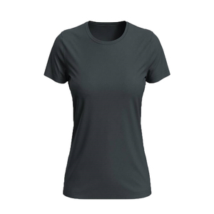 Nueva Camiseta Personalizada para Mujer, Cuello Redondo, Manga Corta, Lisa, Antiarrugas, Ecológica, de Algodón Orgánico, Transpirable - Product Image 1