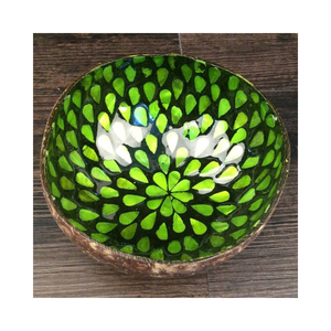 2024 LAQUE DE COCO MAIN INCRUSTATION NACRE COQUILLE EN GROS PRIX DIRECT D'USINE SALADE ÉCOLOGIQUE - Product Image 1