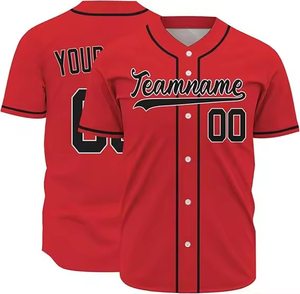 Maillot de baseball personnalisé pour homme en polyester, sublimation, maillot de softball uni, maillot de baseball personnalisé - Product Image 2