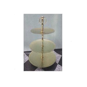 แท่นวางเค้กดีไซน์ต้นไม้พร้อมชุบทองและเงินสำหรับบนโต๊ะอาหารแท่นวางเค้กโลหะ - Product Image 1