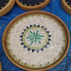 Bandejas de Ratán Hechas a Mano para Servir Alimentos, Ecológicas, Duraderas, Bandeja de Buffet de Ratán Natural, Venta al por Mayor, OEM Vietnam - Product Image 2