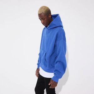 Sweats à capuche musculaires de haute qualité pour hommes, mode décontractée, vente en gros en vrac personnalisée, tricotée brodée, unie, imperméable - Product Image 4