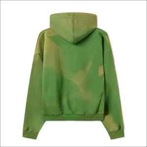 เสื้อฮู้ดดี้ผ้าฝ้ายคุณภาพสูง 100% สไตล์วินเทจ ล้างสีแบบซันเฟด ทรงหลวม ไหล่ตก แฟชั่นฮิปฮอป สำหรับฤดูหนาว - Product Image 5