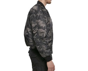 Veste bomber en toile de haute qualité pour homme, col montant, séchage rapide, manches longues, coupe-vent, impression de logo personnalisée, streetwear - Product Image 5
