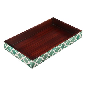 Handcrafted Bone Resin Inlay Wooden Serving <b>Tray</b> Custom Design for Luxury Home <b>Kitchen</b> Accessories and Gift Sets - Product Image 1