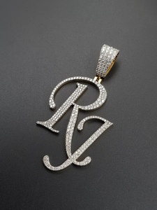 Pendentifs numérotés en moissanite VVS sur mesure, bijoux fins plaqués or, style hip-hop, pour rappeurs, idéaux pour les cadeaux aux meilleurs prix - Product Image 4