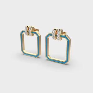 Pendientes de diamantes de alta calidad para damas de honor o damas de honor Joyería coordinada para fiesta de boda de la India - Product Image 4