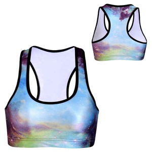 Soutien-gorge de sport respirant, léger, haute résistance, absorbant les chocs, pour femmes, avec un beau design de dos, impression par sublimation - Product Image 3