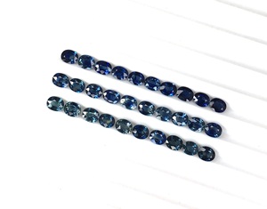 Zafiro azul Natural de alta calidad, Color azul real, 5x4mm, piedra preciosa suelta de corte ovalado calibrado para la fabricación de joyas - Product Image 4