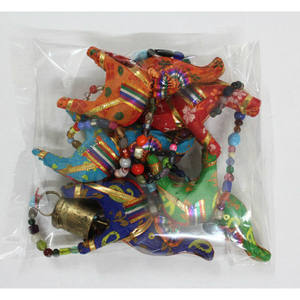 Wholesale Lot 5 Traditional Indian Elephant <b>Door</b> Hanging Bohemian Fabric Ornaments for Living Handicraft Wall Decor for Diwali - Product Image 2