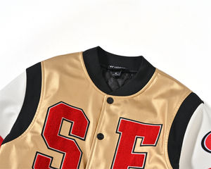 Custom Made Plain Blank Embroidery Unisex Jackets Letterman Men Baseball Jacket Custom Bomber Jacket - Product Image 2