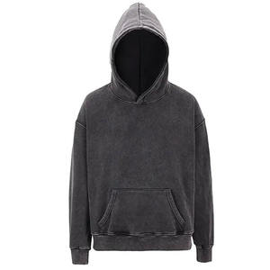 Fabricant design personnalisé Acid Washed Hoodies coton de haute qualité vierge surdimensionné mode streetwear personnalisé hommes sweat à capuche - Product Image 6