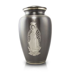 Urna Conmemorativa de Latón Sólido Grabada con Ángel, Biodegradable, de 200 Pulgadas Cúbicas, de Primera Calidad, para Cenizas de Seres Queridos, Artículos Funerarios - Product Image 1