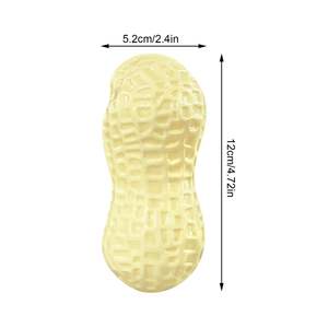 Hiphoppet toptan çevre dostu gıcırtılı köpek çiğneme oyuncakları dayanıklı doğal sevimli 3D kauçuk fıstık oyuncak Pet köpek diş temizleme için - Product Image 5