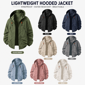 Custom Lightweight <b>Waterproof</b> Hooded <b>Jacket</b> OEM Windproof Outdoor Rain <b>Jacket</b> Private Label Outerwear Manufacturer - Product Image 2