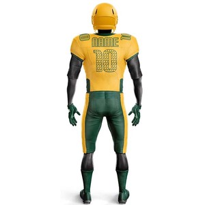 Tenues de football américain sur mesure de haute qualité, respirantes, à prix raisonnable, avec des options de tailles plus grandes et des manches courtes - Product Image 6