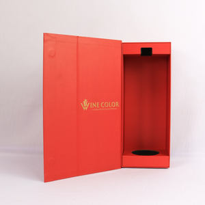 Customized Luxury High-End Logo <b>Paper</b> Boxes Magnetic Folding Wine Packaging Gift with Matt Lamination and Offset <b>Printing</b> - Product Image 5
