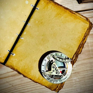 Journal soleil et lune fait à la main vieux papier Grimoire carnet de croquis avec fil à coudre reliure grand livre cadeau - Product Image 3