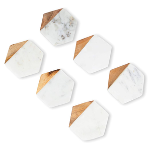 Posavasos redondo de mármol y madera, soporte para taza de té, nuevo diseño, venta al por mayor, posavasos de madera para decoración de mesa y accesorios - Product Image 5