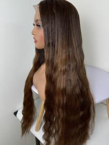 Paquetes virgen de cabello rizado vietnamita de alta calidad Extensiones de cabello humano birmano rizado Trenzado frontal de encaje Empaquetado PVC - Product Image 6