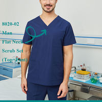 Ensemble de blouses chirurgicales médicales, salle d'opération, doux et confortable, 100% coton, unisexe, uniformes pédiatriques et dentaires