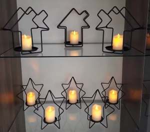 Christmas Decoration Item for <b>Bedroom</b> Home Office Christmas Gift Nordic Candle Holder Decoration Candle Holder - Product Image 1