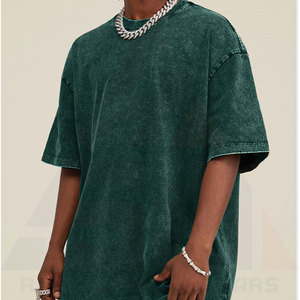 High Quality 100% Cotton Knitted Acid Washed Heavy <b>Weight</b> Eco-Friendly Breathable Custom Design T-Shirt for Men Wholesale - Product Image 2