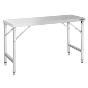 Commercial <b>Stainless</b> <b>Steel</b> Centre <b>Table</b> - 1500x700mm - Foldable - Product Image 3