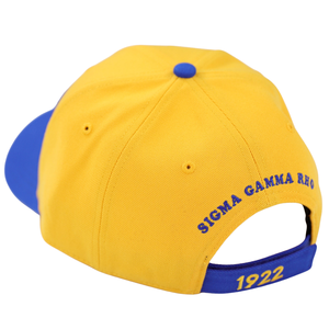Sigma Gamma Rho Letter <b>Ball</b> Cap Gold Blue Womens Greek Letter Hat SGR Embroidered <b>Baseball</b> Cap Sorority Apparel Adjustable - Product Image 2