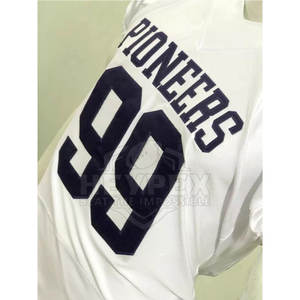 Venta al por mayor 100% poliéster fútbol americano Jersey personalizado equipo Jersey con mangas cortas transpirables - Product Image 6