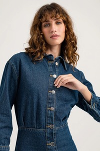 Venta al por mayor de las mujeres Vestido corto de mezclilla 2025 personalizado Casual vestido de mezclilla de alta calidad OEM señoras vestido de mezclilla - Product Image 2