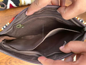 Nuevo bolso de mano de cuero con herramientas azteca occidental con estilo, monederos de herramientas marrones Vintage, bolso de mano de cuero acolchado azteca único - Product Image 6