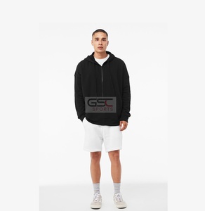 Sweats à capuche unisexe en polaire avec fermeture éclair, conçus sur mesure, fabriqués avec les logos souhaités - Product Image 4