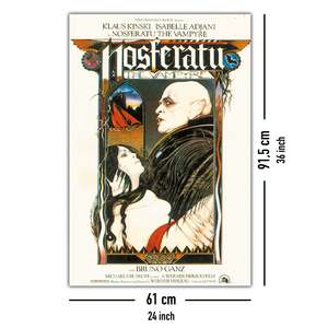 Nosferatu the Vampyre Art Deco Style <b>Poster</b> Black Frame Wall Decor Paper Material - Product Image 4