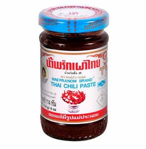 Mae pranom น้ำพริกคั่วไทย114กรัมโถแก้วแบบพิเศษชุดกาแฟและชา - Product Image 1