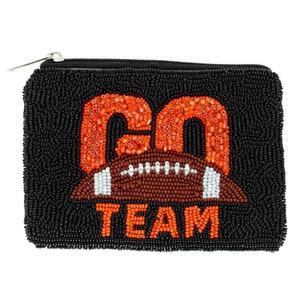 Bolso de Mano Rectangular de Algodón con Cuentas de Cristal de Dallas, Hecho a Mano, Personalizado con Temática Deportiva, para Fiestas - Product Image 6