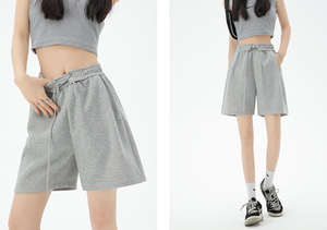 Pantalones cortos de lana de peso pesado: Pantalones cortos de chándal ultrasuaves y relajados para comodidad, gimnasio y estilo de calle - Product Image 3