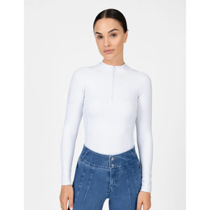 Camiseta de equitación moderna para mujer, ligera, transpirable, de tejido elástico que absorbe la humedad, para entrenamiento deportivo. - Product Image 4