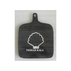 Tabla de cortar de mármol negro natural Diseño clásico hecho a mano de forma cuadrada con cocina usada de alta calidad estándar en restaurantes - Product Image 1