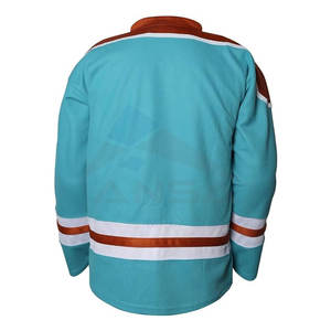 เสื้อฮอกกี้น้ำแข็งผู้ชาย แขนยาว สำหรับฝึกซ้อม ระดับมืออาชีพ แบบทีม คอวี ทรงหลวม - Product Image 3