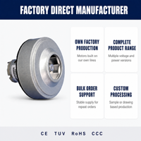 Moteur d'aspirateur efficace 7.4V 12V 18V 24V, ensemble moteur de nettoyeur de cylindre avec boîtier de roulement scellé pour montage d'appareils électroménagers
