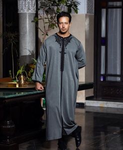 BEAUTIFUL-RESHAM-EMBROIDERY on THOBE for MEN WITH EMBELLISHED CRYSTAL GLASS BEADS,RESHAM WORK for DAILY-WEAR=2024 - Product Image 1