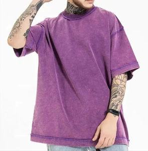 Vente en gros T-shirt unisexe à manches courtes 100% coton avec logo imprimé personnalisé T-shirts surdimensionnés pour hommes séchage rapide léger tricoté numérique - Product Image 6