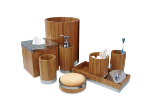 Accessoires de salle de bain en bois de manguier classique de luxe, écologiques et de haute qualité, avec logo personnalisé, taille et support sur mesure. - Product Image 5