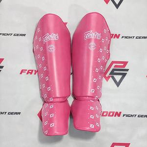 Nouvelle conception Fairtex, protège-tibias jaunes entièrement imprimés pour la boxe, le Muay Thai, l'entraînement, les arts martiaux mixtes, le kickboxing, le MMA - Product Image 2