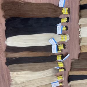 MEILLEURS PRODUITS cheveux en vrac Couleur de cheveux vietnamiens vierges naturels Extensions de cheveux en vrac soyeux et lisses prêts à expédier - Product Image 4