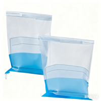Sac d'échantillonnage stérile en PE BKMAM 530/1000 ml avec fil métallique pour l'eau, le sol, les liquides, la collecte biologique homogène, fournitures de laboratoire OEM