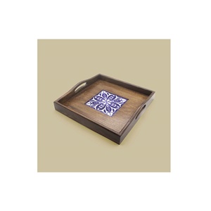 ถาดเสิร์ฟไม้และพิมพ์ลายพร้อมดีไซน์พิมพ์แบบกำหนดเองสำหรับบ้านโต๊ะรับประทานอาหารพิมพ์ลาย - Product Image 3