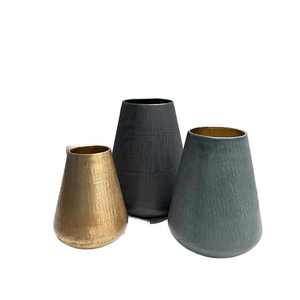 Flower Planter <b>Vase</b> in Metal with Hammered Silver Glossy Finished Perfect <b>for</b> Stylish Indoor and Outdoor <b>Decor</b> Elegant Planter - Product Image 2