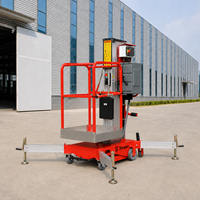 Plateforme de travail élévatrice manuelle en aluminium pour une personne, capacité 150 kg